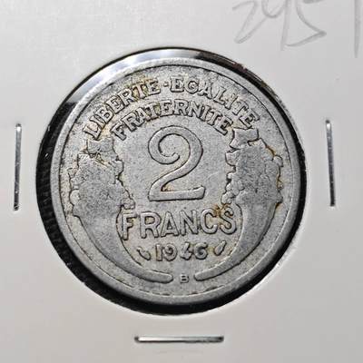 KK钱币收藏小铺 第329期 2月预留时间 周末发货 -  法国2法郎