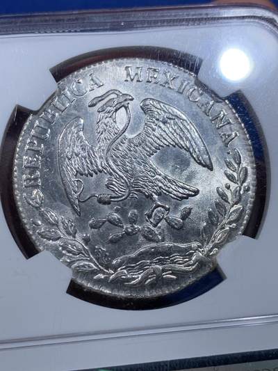 《竞宝斋》第412场 周日，周一，周二，3场连拍 （全场包邮） NGC MS63 墨西哥 1876 CA MM 鹰洋 8瑞尔 高分极少，亚军分，同分3，更高分2枚