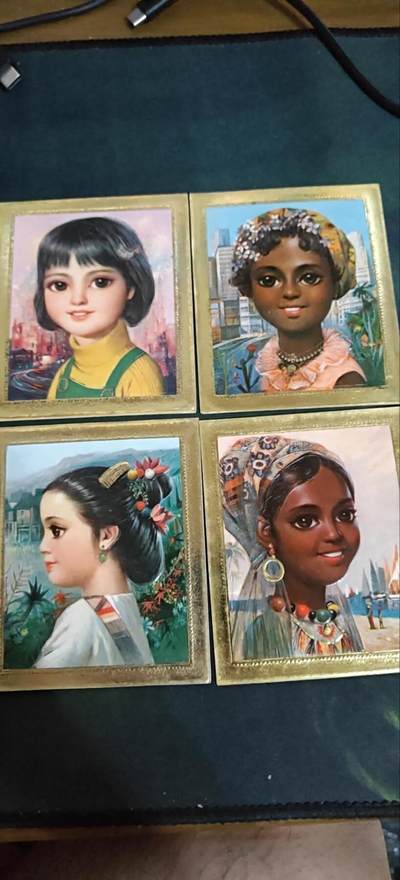 1979年年历卡，小女孩（四张套出） - 1979年年历卡，小女孩（四张套出）