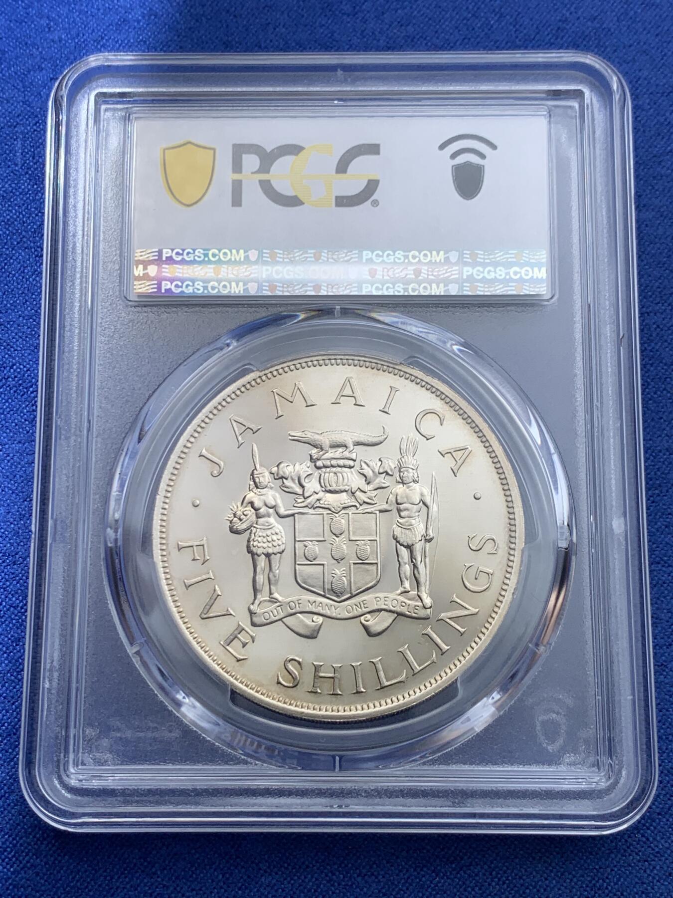 《竞宝斋》第412场 周日，周一，周二，3场连拍 （全场包邮） PCGS PR67CAM 牙买加1966年英联邦运动会精制纪念币