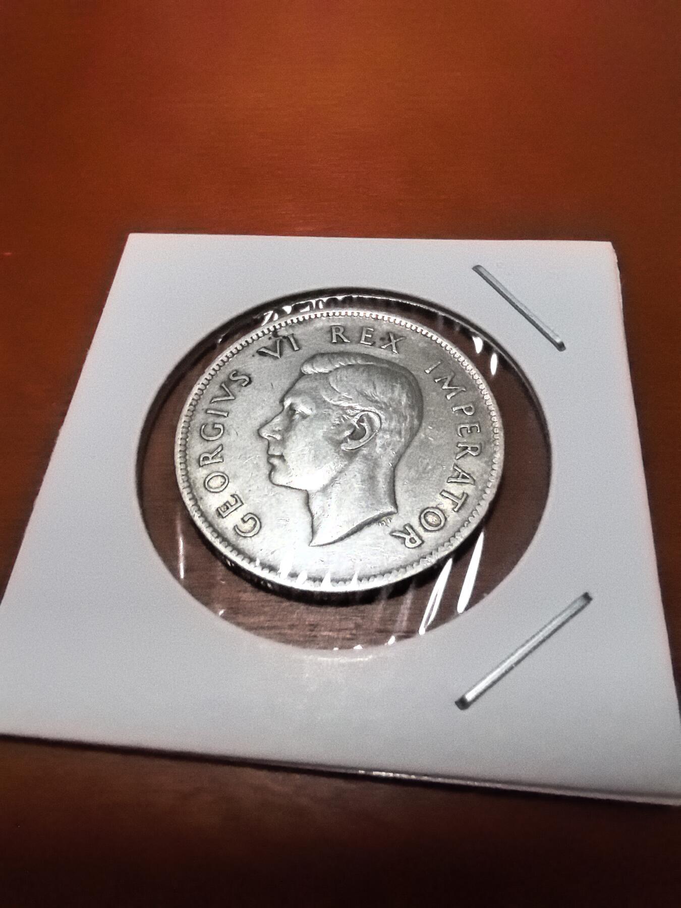 长老汇蛇年精选第四十场拍卖 1940南非乔治六世2先令银币，好品