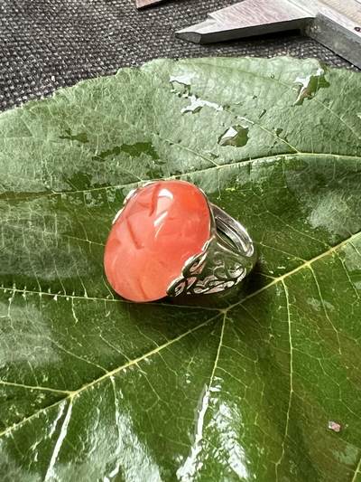 零元拍：南红玛瑙蛋面，都是十多年前的存货了，戒托可以忽略，就是普通合金，尺寸：戒面约243/15mm ，因为拍照环境以及光线的变化，颜色以实物为准。 - 零元拍：南红玛瑙蛋面，都是十多年前的存货了，戒托可以忽略，就是普通合金，尺寸：戒面约243/15mm ，因为拍照环境以及光线的变化，颜色以实物为准。