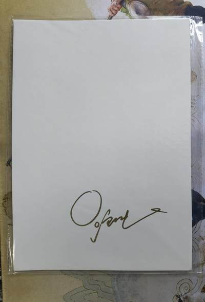 奇趣收藏卡牌拍卖第21场 【亲签卡】布丁大乱斗A4亲签大卡(1000g对裱工艺厚卡 背面泡泡牛亲签）1张+布丁大乱斗A5海报1张