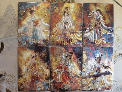 奇趣收藏卡牌拍卖第21场 【套卡】山河潮玩  雪舟 敦煌十二花神  粗闪一套  12张 全新卡膜保护