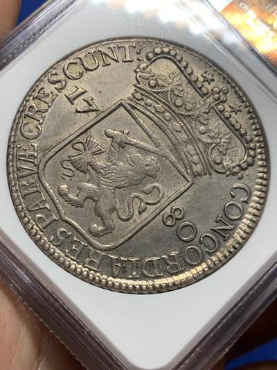 《竞宝斋》第412场 周日，周一，周二，3场连拍 （全场包邮） NGC AUD 荷兰 泽兰省 1780年 杜卡特 武士 打制清晰