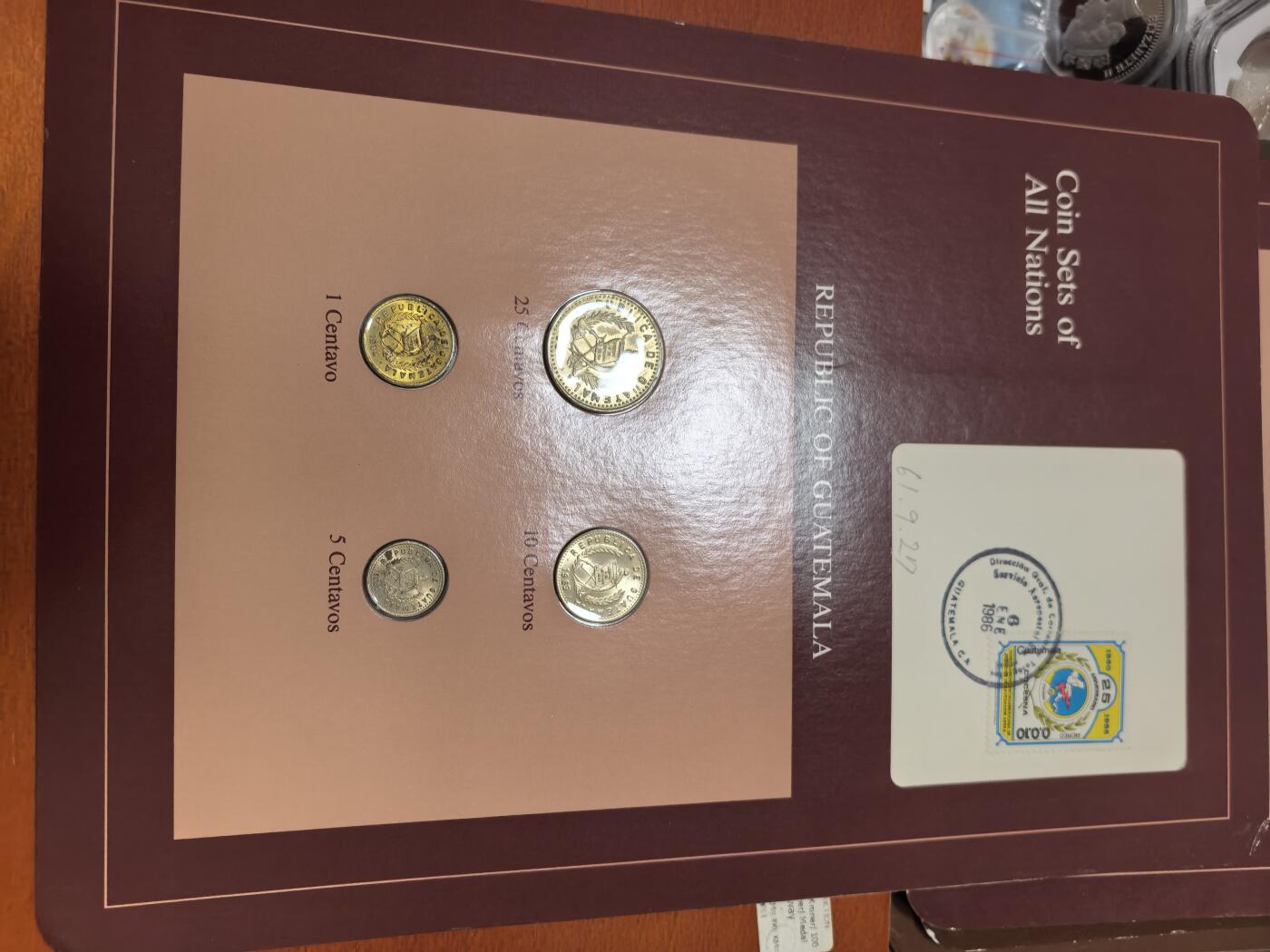 长老汇蛇年精选第四十场拍卖 美国富兰克林造币厂包装危地马拉4枚币邮币卡
