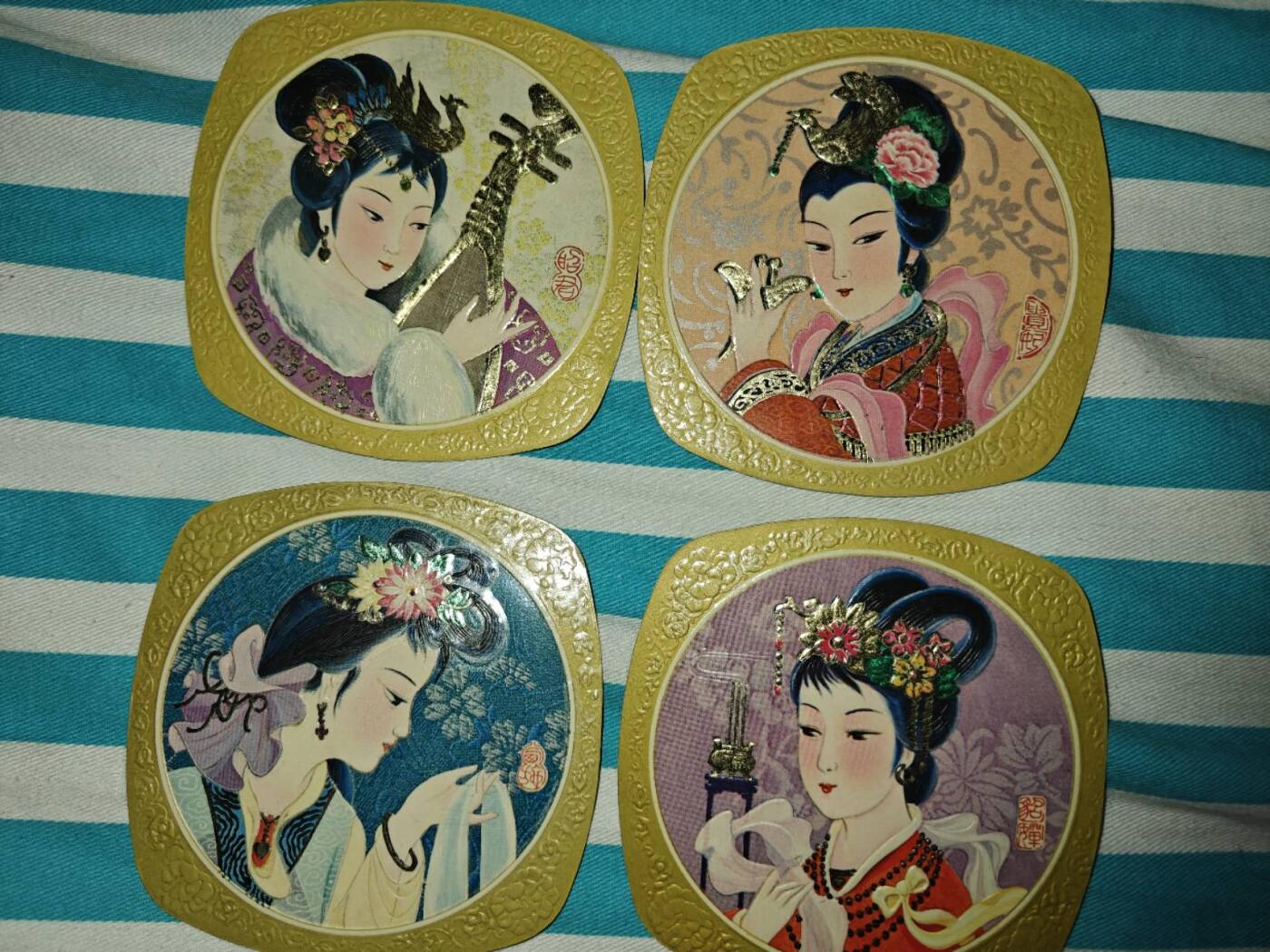1979年年历卡，四大美女（四张套出）