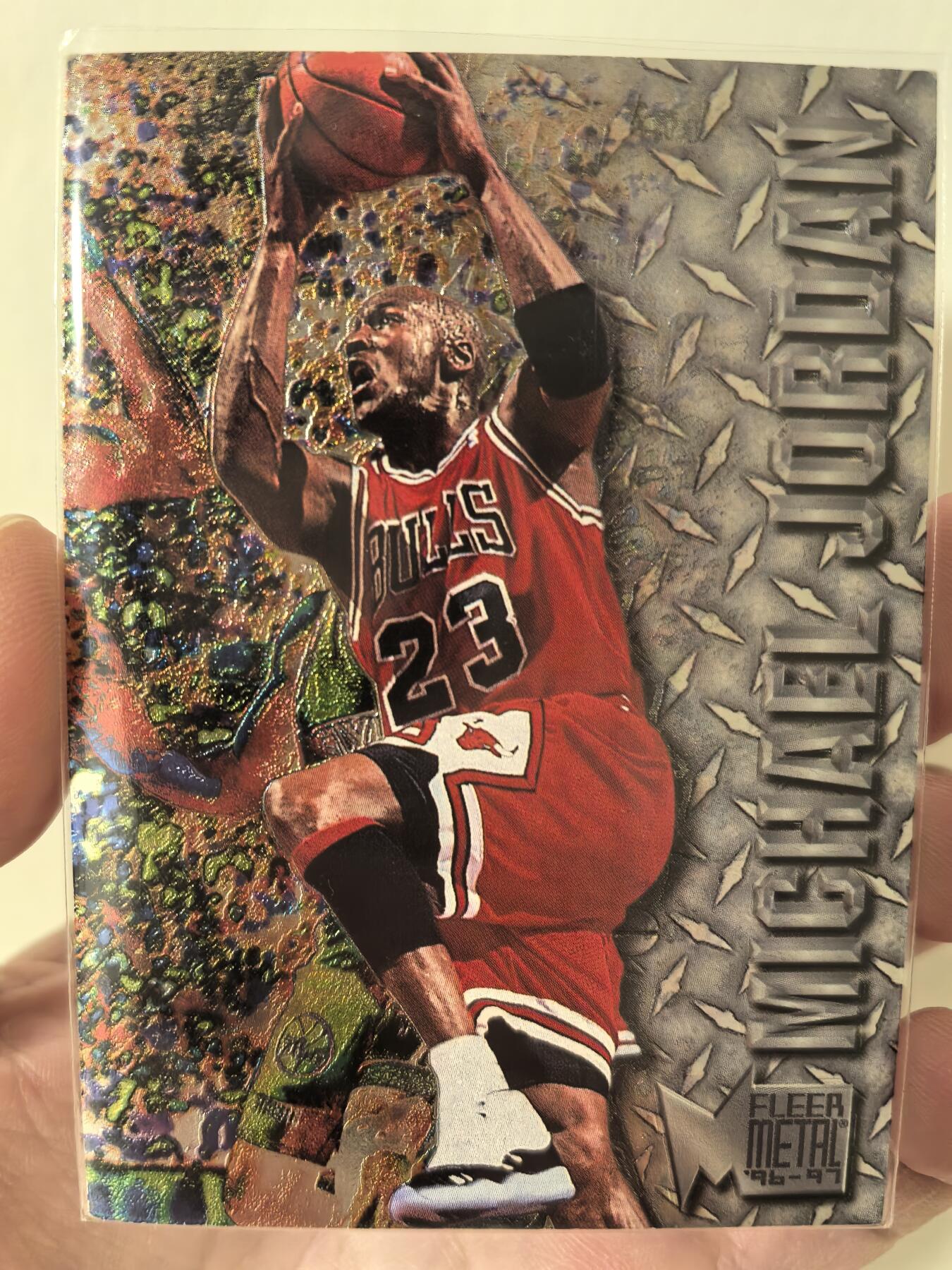 丫丫卡拍第4期（周日21：00截止） 1996年FLEER METAL  NBA  迈克尔乔丹  裸卡