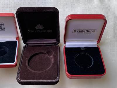 《竞宝斋》第412场 周日，周一，周二，3场连拍 （全场包邮） 币盒章盒10个一组，所见即所得，细节见图