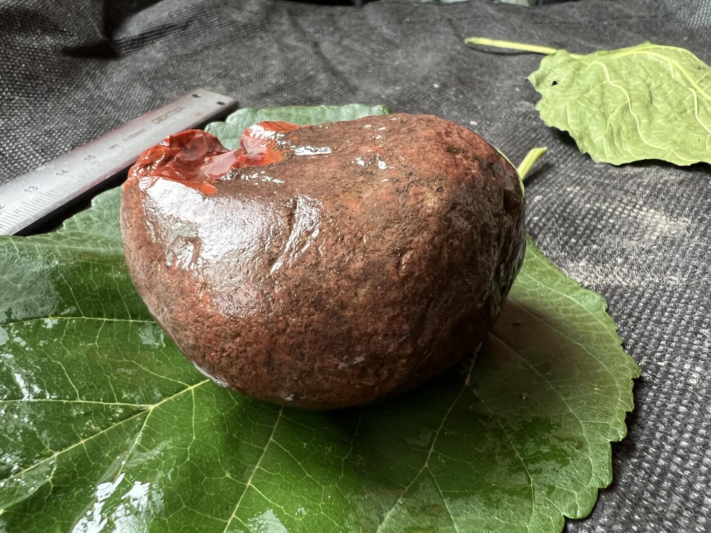 零元拍：南红玛瑙伴生矿红碧石手把石（非南红）。约197克，纯天然，独一无二的（天然原石不可避免有瑕疵，裂纹，介意勿拍）因为拍照环境以及光线的变化，颜色以实物为准。成品很美丽，原石亦魅力无穷。
