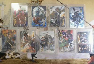 奇趣收藏卡牌拍卖第21场 【套卡】卡德曼 张建东水浒  第4弹粗闪全9张  图3图4仅供参考 实物小包未拆无卡膜卡夹