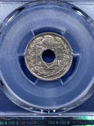 《竞宝斋》第412场 周日，周一，周二，3场连拍 （全场包邮） PCGS MS65 法国第三共和国1920年10生丁