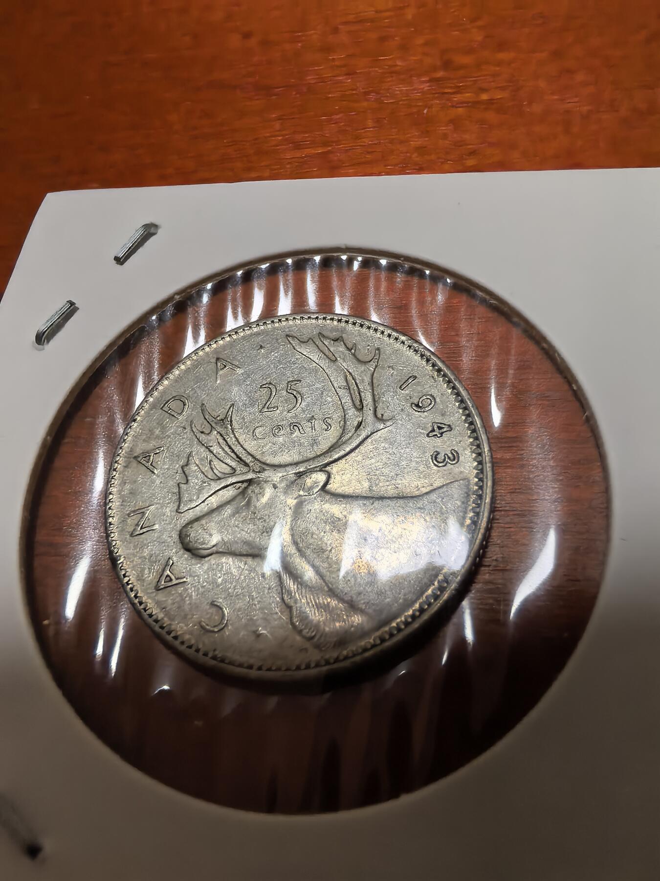 长老汇蛇年精选第四十场拍卖 1943加拿大乔治六世25分银币