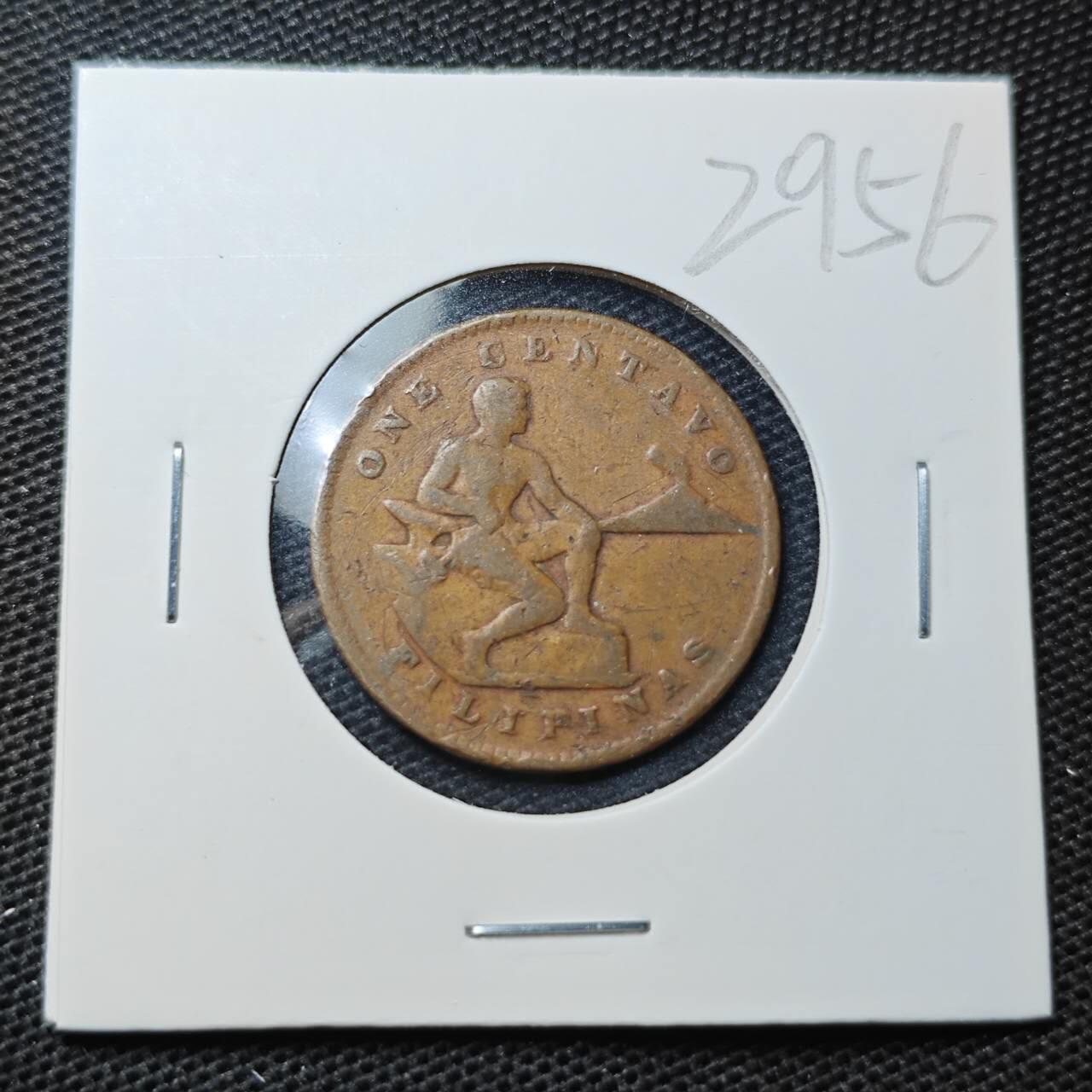 KK钱币收藏小铺 第329期 2月预留时间 周末发货  1938美属菲律宾1分铜币