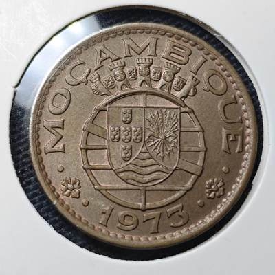 KK钱币收藏小铺 第329期 2月预留时间 周末发货 -  1973葡属莫桑比克1埃斯库多 好品铜币 底板干净