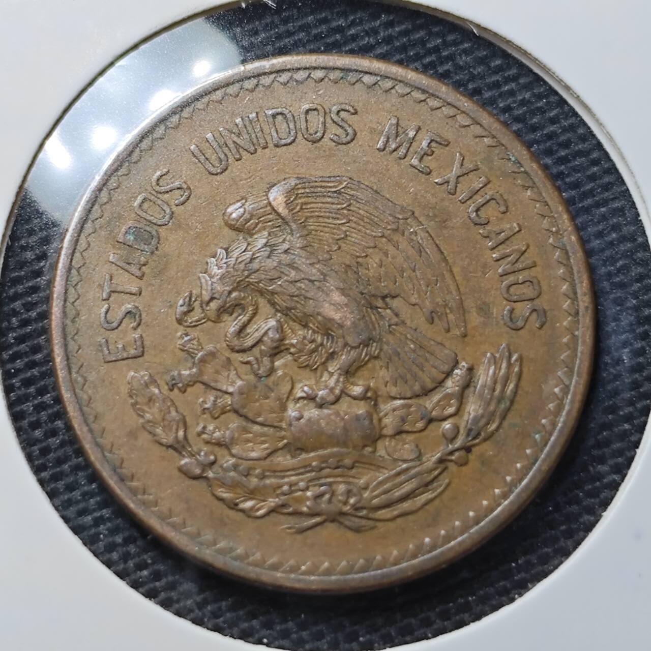 KK钱币收藏小铺 第329期 2月预留时间 周末发货  1944墨西哥20分铜币 通货好品
