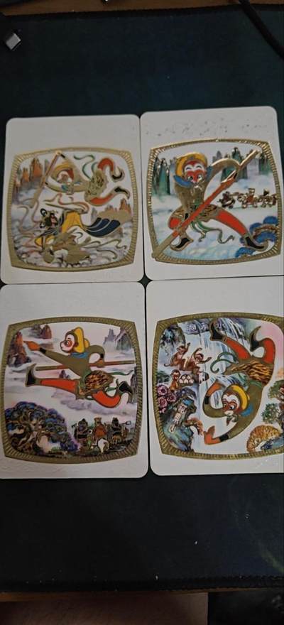 1978年年历卡，孙悟空（四张套出） - 1978年年历卡，孙悟空（四张套出）