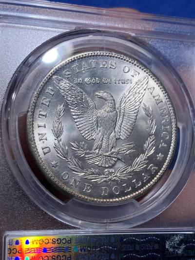 《竞宝斋》第412场 周日，周一，周二，3场连拍 （全场包邮） PCGS MS65 美国 1898-O 摩根银元