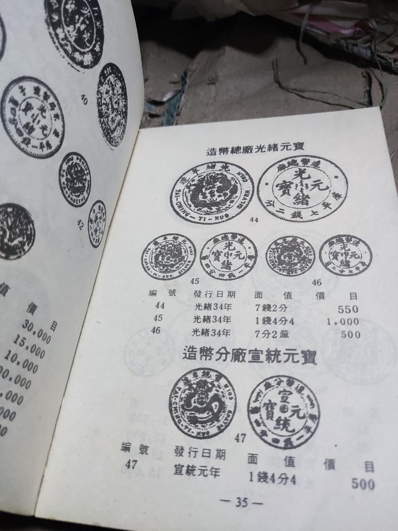 1991中国钱币目录徐祖钦（8品左右）