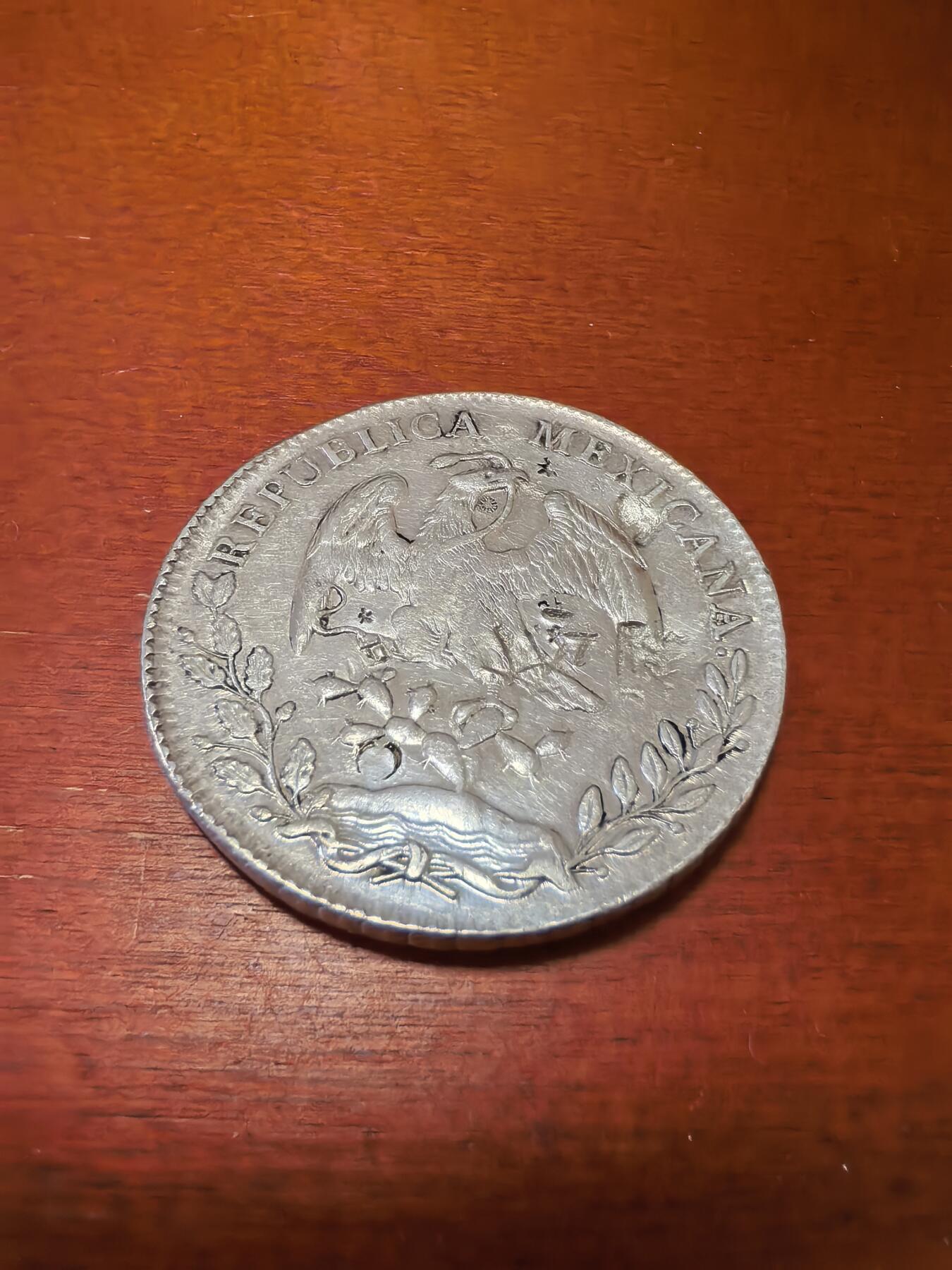 长老汇蛇年精选第四十场拍卖 1894墨西哥8R鹰洋，瓜达拉哈拉造币厂，有戳