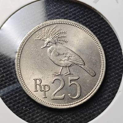KK钱币收藏小铺 第329期 2月预留时间 周末发货 -  印度尼西亚25卢比 拆卷品