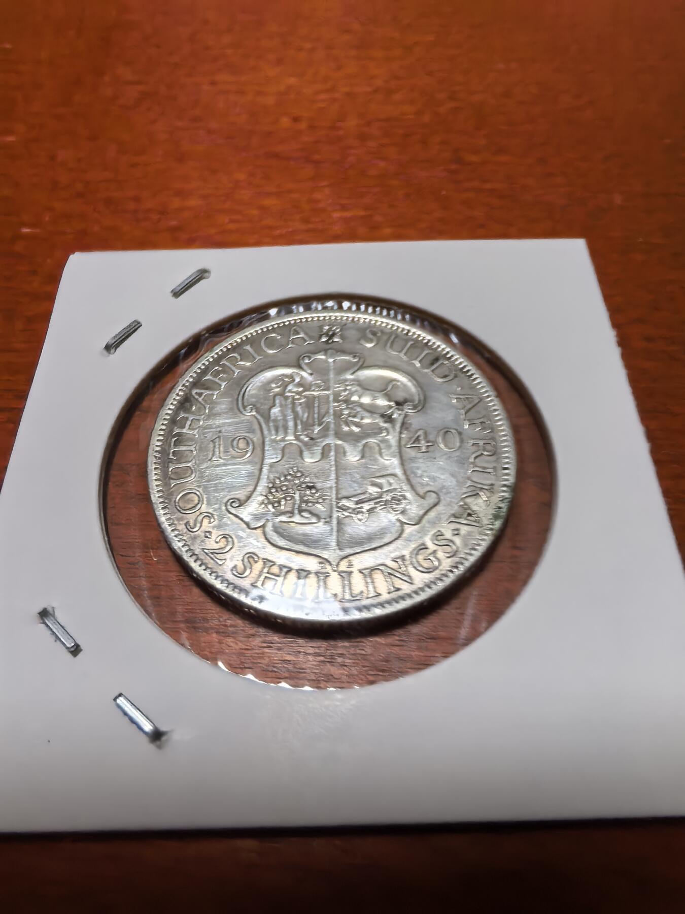 长老汇蛇年精选第四十场拍卖 1940南非乔治六世2先令银币，好品