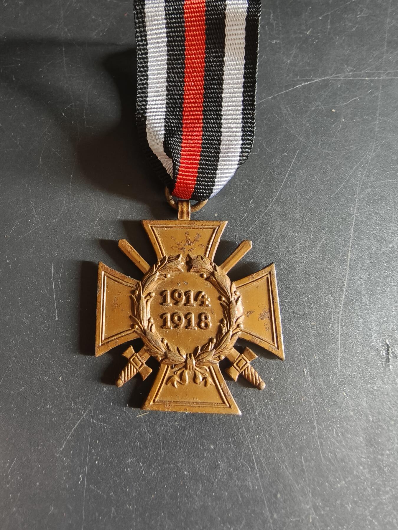 老王徽章第144期 德国一战军事兴登堡服役奖章    REICHSVERBAND PFORZHEIM 83.厂标
