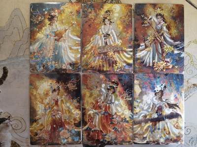 奇趣收藏卡牌拍卖第21场 【套卡】山河潮玩  雪舟 敦煌十二花神  粗闪一套  12张 全新卡膜保护