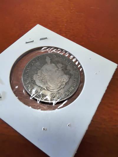 长老汇马年精选第十九场拍卖 1842匈牙利费南迪五世圣母抱子20克洛泽银币，6.68克583银