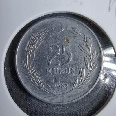 沼泽如烟--第819场 - 土耳其1963年25库鲁