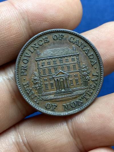 《竞宝斋》第412场 周日，周一，周二，3场连拍 （全场包邮） 两枚一组 下加拿大蒙特利尔 1842年 代币