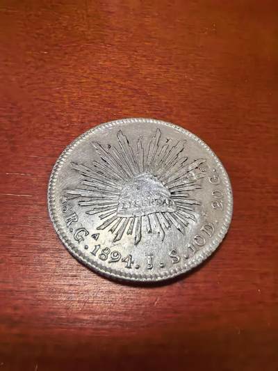 长老汇蛇年精选第四十场拍卖 - 1894墨西哥8R鹰洋，瓜达拉哈拉造币厂，有戳