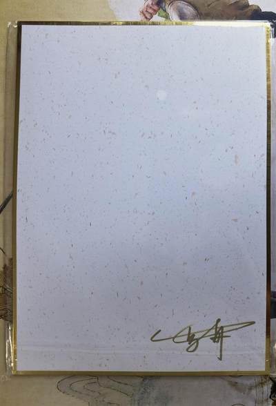 奇趣收藏卡牌拍卖第21场 【亲签卡】山河潮玩 雪舟 绘 敦煌十二花神 五月榴花 背面亲签   A4色纸大卡 厚约1.5mm