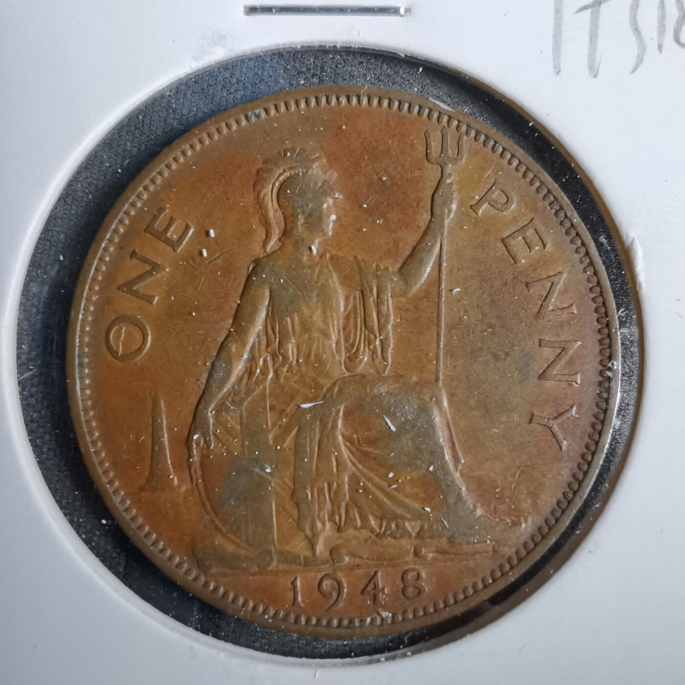 沼泽如烟--第819场 英国1948年1便士
