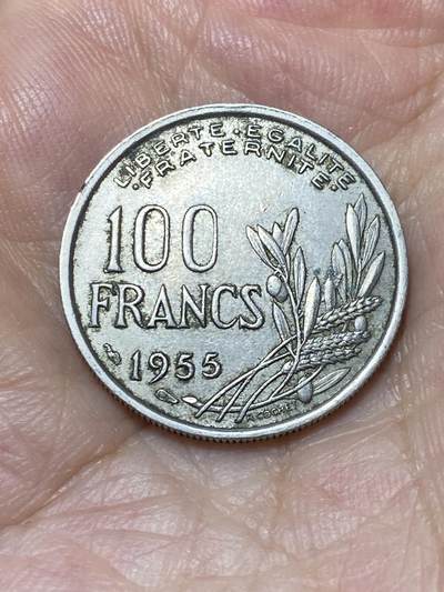 2025年第八十二场(总第一百零八场）外国好品散币(免佣金) - 法国🇫🇷1955年100法郎