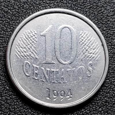 泉币菌-第96场-精品福利场 - 1994年巴西10克鲁塞罗  共和国女神