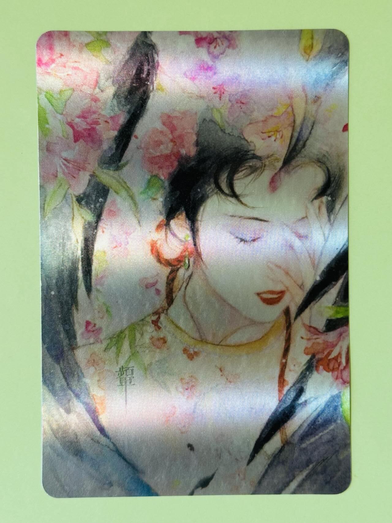 龙虎卡牌第五十二场，小坏熊，你真坏 （无佣金，满120包邮，欢迎送拍） 彩箔大卡（10*15cm） 文轩 天作红楼项目特卡 青桐 林黛玉