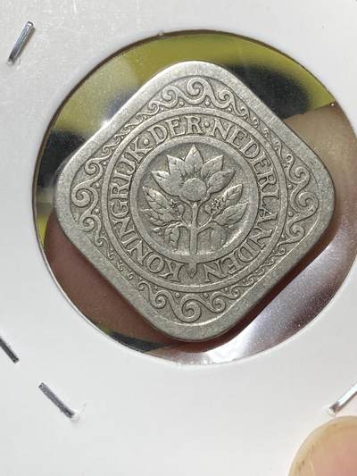 2025年第八十三场(总第一百零九场）外国好品散币(免佣金) - 荷兰🇳🇱1913年5分(威廉明娜女王时期，首发年)