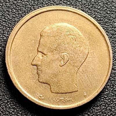 泉币菌-第98场-散币乐园场 比利时1982年20法郎 博杜安一世国王 荷兰版 镍青铜币 25.53mm