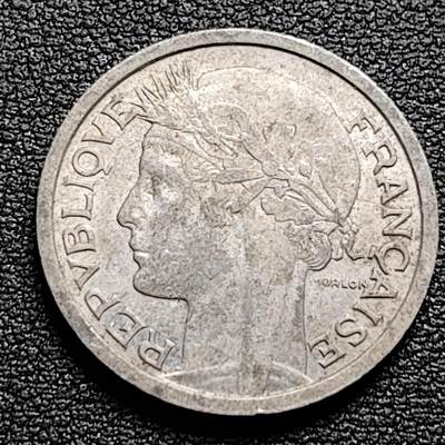 泉币菌-第98场-散币乐园场 - 1948年 法国1法郎铝币 直径23mm 谷物女神