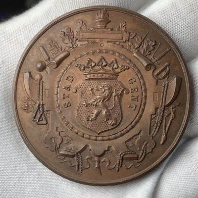 掌中浮雕-藏着的欧洲第034场 - 比利时体操协会成立25周年, 53mm