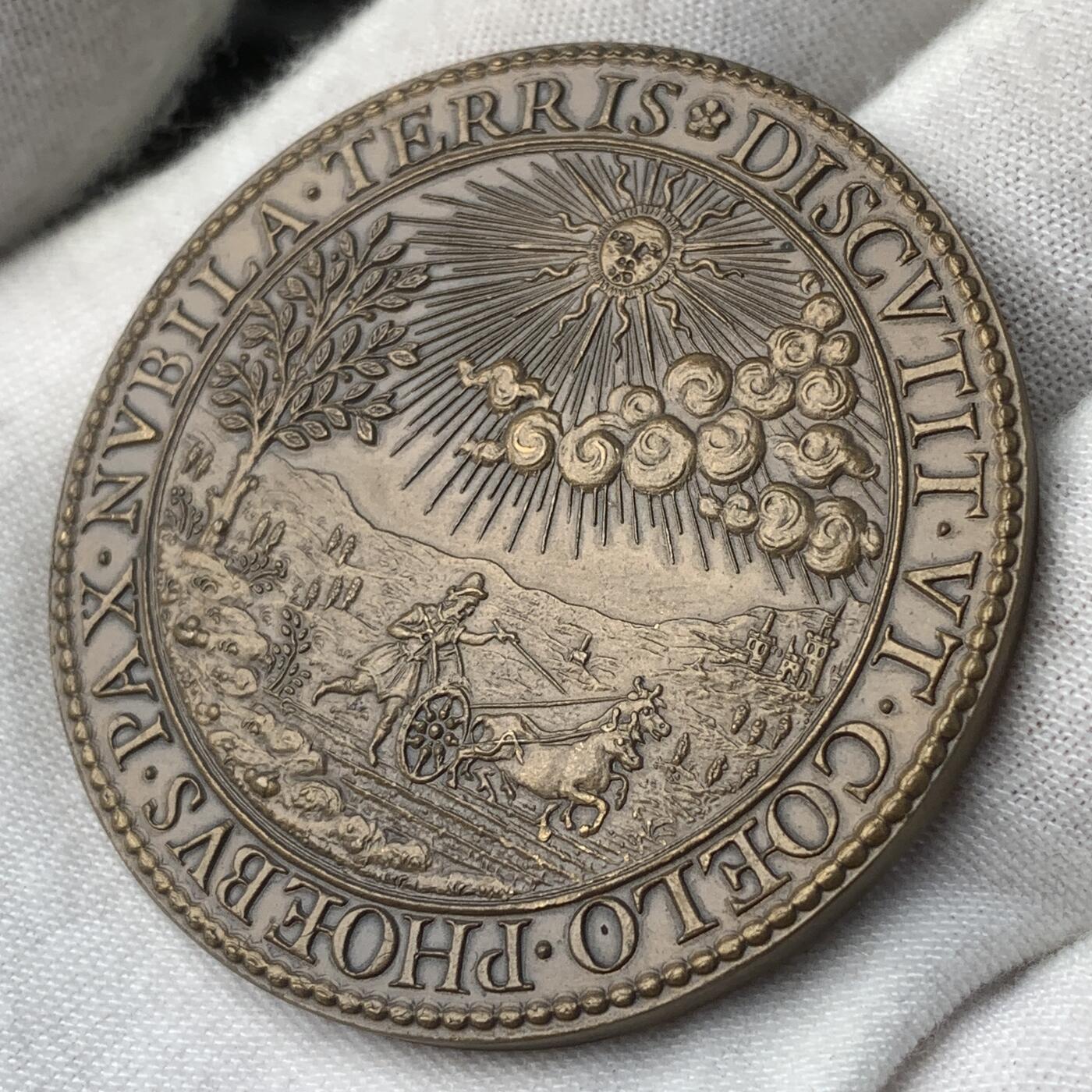 掌中浮雕-藏着的欧洲第034场 吉斯公爵亨利一世·德·洛林铜章，49mm，后铸