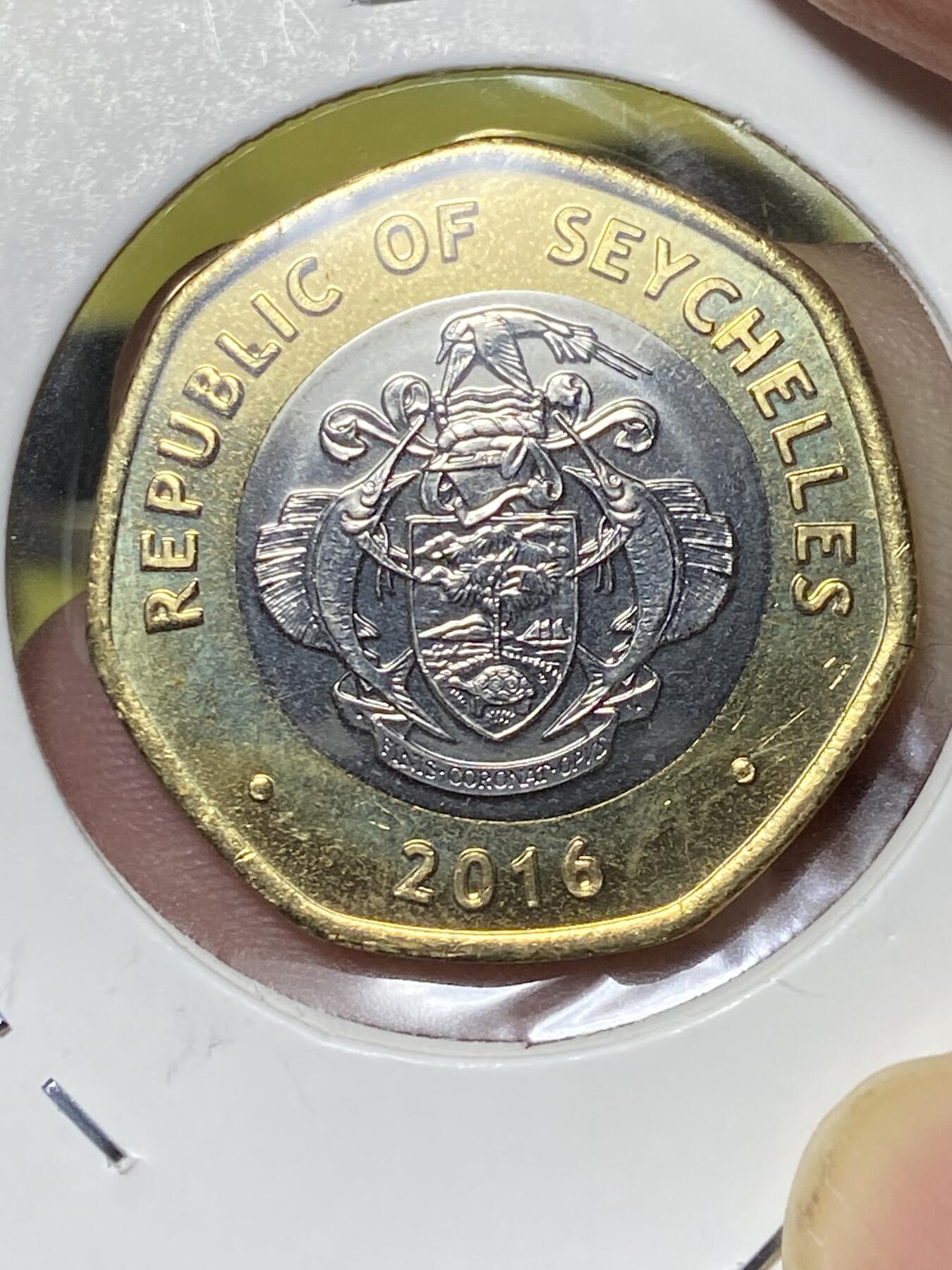 2025年第八十三场(总第一百零九场）外国好品散币(免佣金) 原光好品–塞舌尔🇸🇨2016年10卢比(独立后第五套最大面值，首发年)