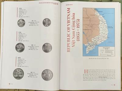 《竞宝斋》第412场 周日，周一，周二，3场连拍 （全场包邮） 越南最新发售的硬币类书籍，涵盖了法属印支至今所发行的金属流通币，铜板纸限量印刷，这本目录可用作工具书，也可收藏，细节见图。