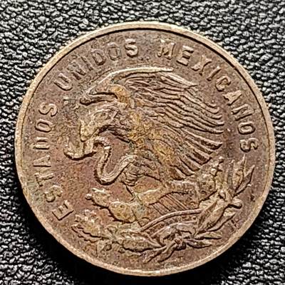 泉币菌-第98场-散币乐园场 墨西哥1965年5分 独立战争支持者多明格斯 大版 黄铜币 20mm 