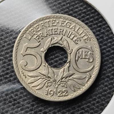 KK钱币收藏小铺 第329期 2月预留时间 周末发货 -  法国5生丁 深打状态