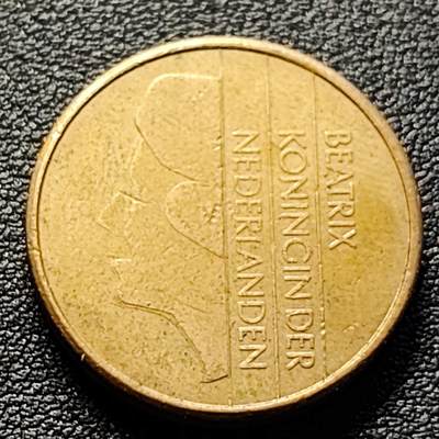 泉币菌-第98场-散币乐园场 1989年 荷兰5盾铜币 女王头像 23.5mm