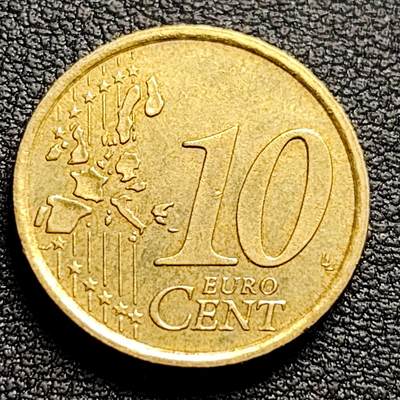泉币菌-第97场-散币乐园场 欧元 意大利2002年10欧分铜币 女神维纳斯 19.75MM