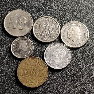 泉币菌-第98场-散币乐园场 各国散币 6枚