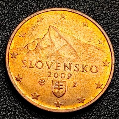 泉币菌-第99场-精品福利场 - 塔特拉山 斯洛伐克 5欧分硬币 21.25mm 3.92克 